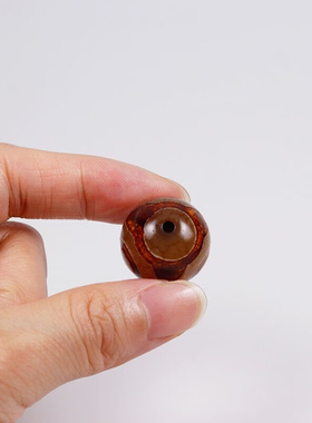 大三眼天珠西藏配珠玛瑙天珠手链串项链隔珠腰珠散单珠天然饰品男