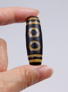 西藏天然五眼天珠单散珠男佛珠玉石玛瑙玉髓吊坠项链真品天眼配饰