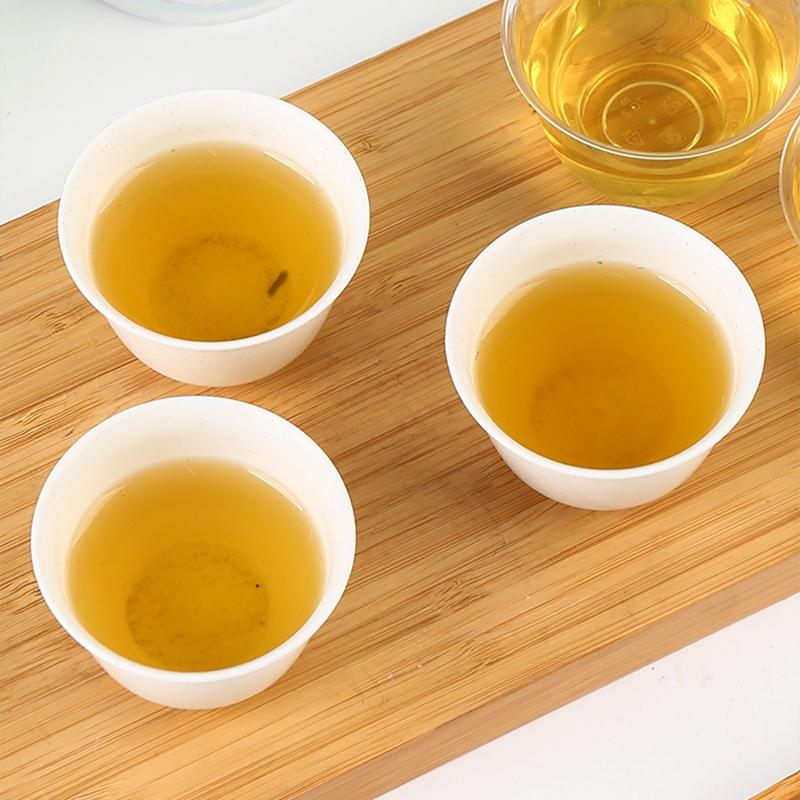 Disposable rice husk tea cup small tea tasting cup
