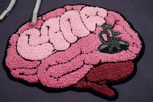 GRAF原创品牌BrainHole脑洞系列满脑子都是G刺绣秋冬加绒卫衣帽衫 - 图0