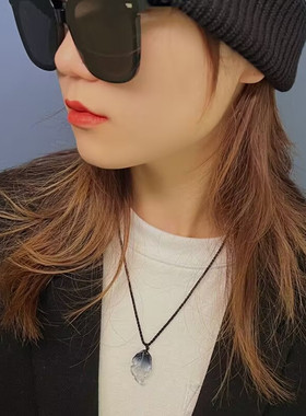 无琉璃棉麻情侣水墨渐变琉璃项链