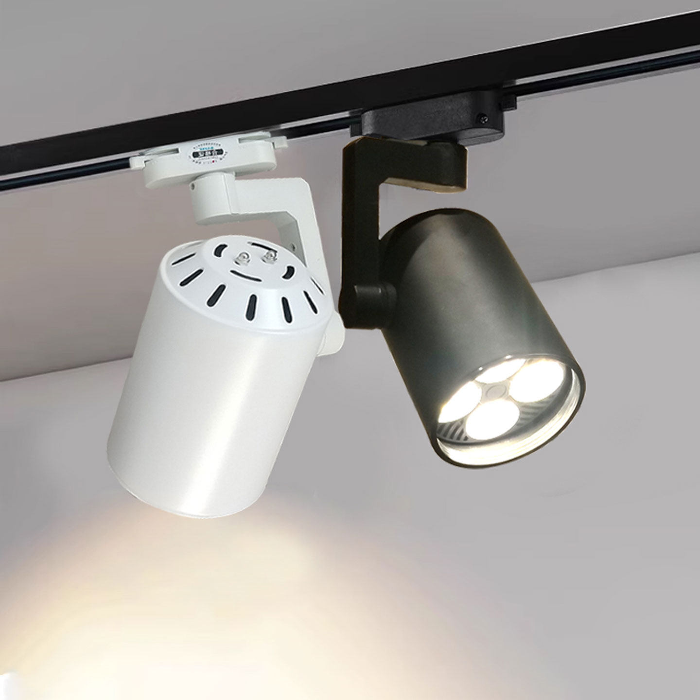 服装店射灯 店铺专用商用led轨道灯 暖白光超亮展厅par30灯泡灯架,淘宝优惠券,粉丝福利购,淘宝优惠卷