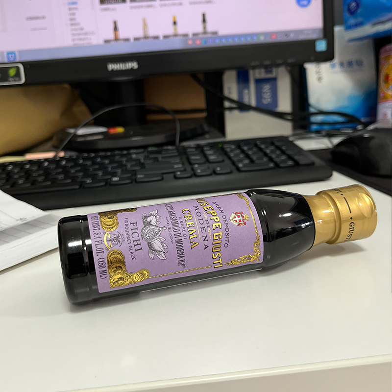 意大利进口无花果味忌廉醋汁调味品沙拉汁醋汁Balsamic with figs - 图1