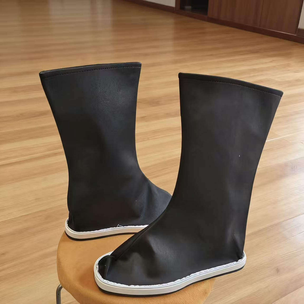 汉服古装靴 翘头cos汉服内增高 男女中式皂靴弓鞋婚鞋官兵摄影靴,淘宝优惠券,粉丝福利购,淘宝优惠卷