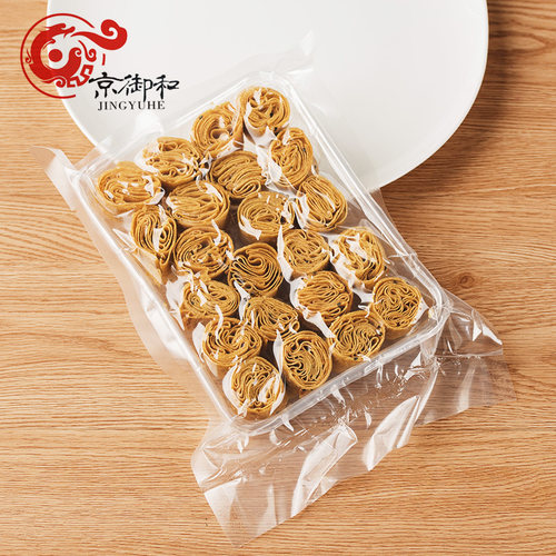 老北京通州特产京御和绿豆面咯吱盒炸饹馇饸花开咯吱脆小吃110g - 图2