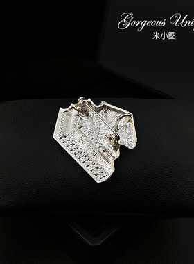 1918 书香致远/开卷有益  别致书本书籍胸针图书馆徽章胸花别针女