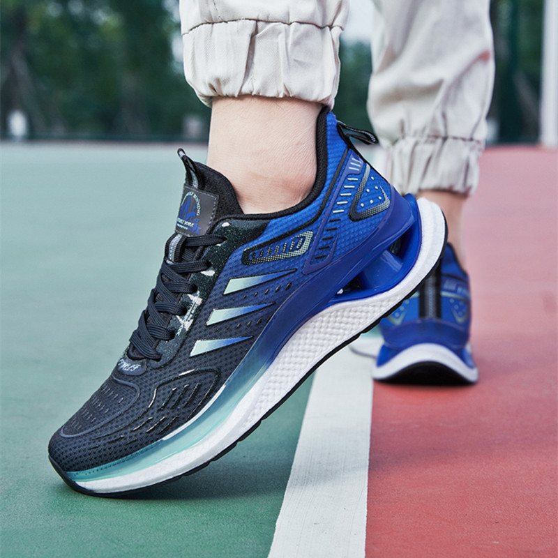 飙山狼2023春季新款男子454647加肥大号双层网缓震跑步鞋mc22809