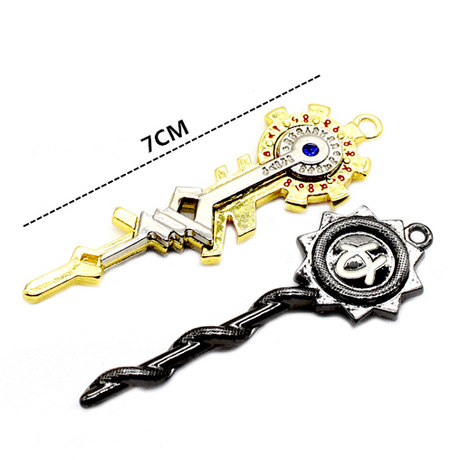 Fairy Tail Constellation Key Model Buckle Ophiuchus Protoss Zodiac Necklace Naz Animation Peripherals