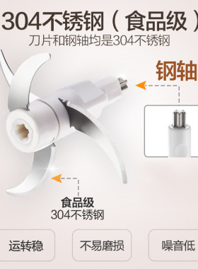 小熊绞肉机刀头配件C04B1/C04H5切碎机切碎刀2.5LC04K3刀片梅花孔