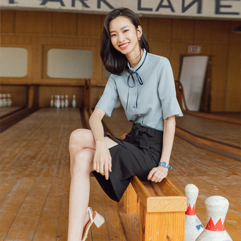 名媛小香风职业套装气质夏天工装 秋安职业女裙套装