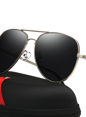 2024年新款墨镜男士开车专用防紫外线强光偏光太阳眼镜潮流蛤蟆镜