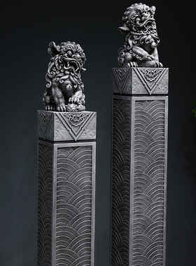 麒麟貔貅装饰摆件拴马桩茶室