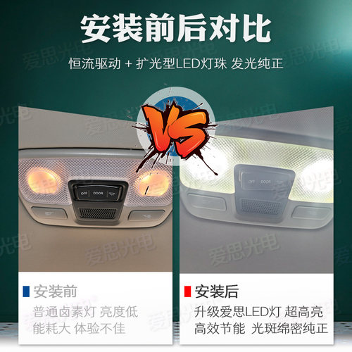图雅诺X5/大V LED阅读灯顶灯车内灯泡后备箱尾箱灯改装超高亮福田 - 图1