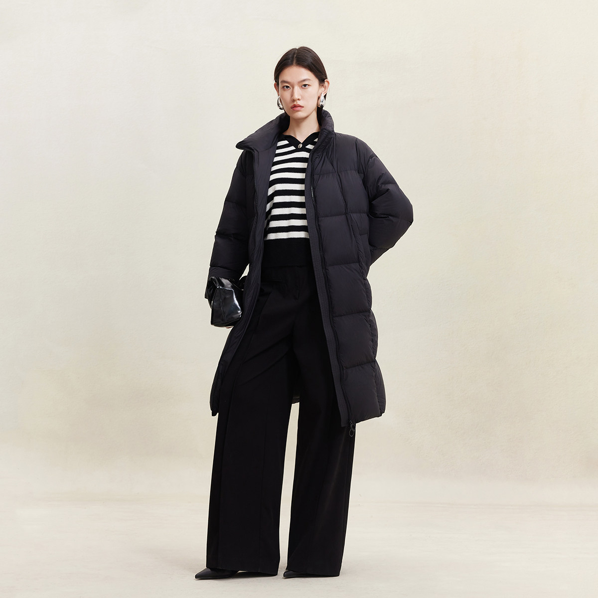 v区绫致Vero Moda羽绒服2025冬90白鸭绒可拆卸毛织领口羽绒外套,淘宝优惠券,粉丝福利购,淘宝优惠卷