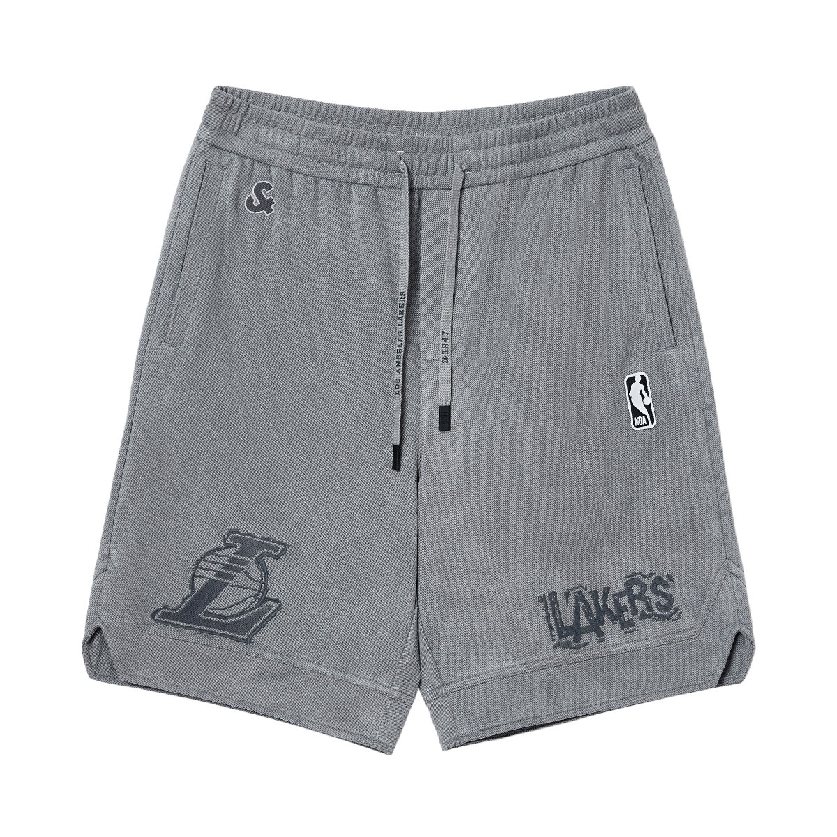绫致杰克琼斯NBA联名秋冬男短裤湖人队字母刺绣时尚运动百搭,淘宝优惠券,粉丝福利购,淘宝优惠卷