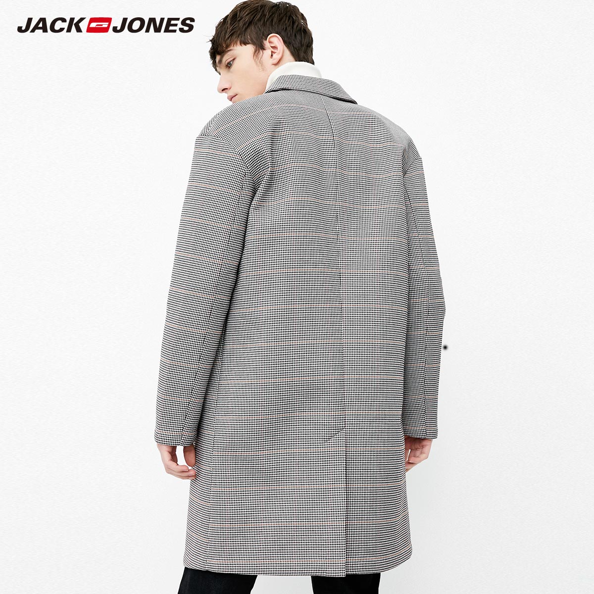 218121532 杰克琼斯男士春夏新装男中长款风衣外套 JackJones 218121532 杰克琼斯男士春夏新装男中长款风衣外套 JackJones