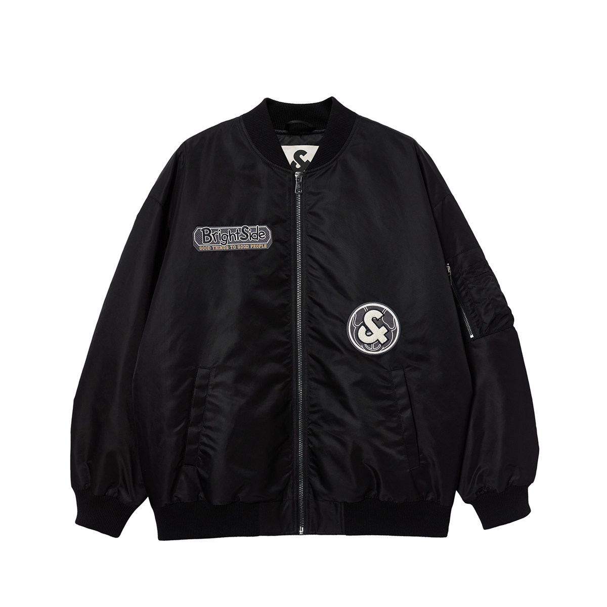TQ District Lingzhi Jack Jones Men's Cotton Clothes Autumn and Winter Towel Embroidered Patch Baseball Collar Casual Jacket