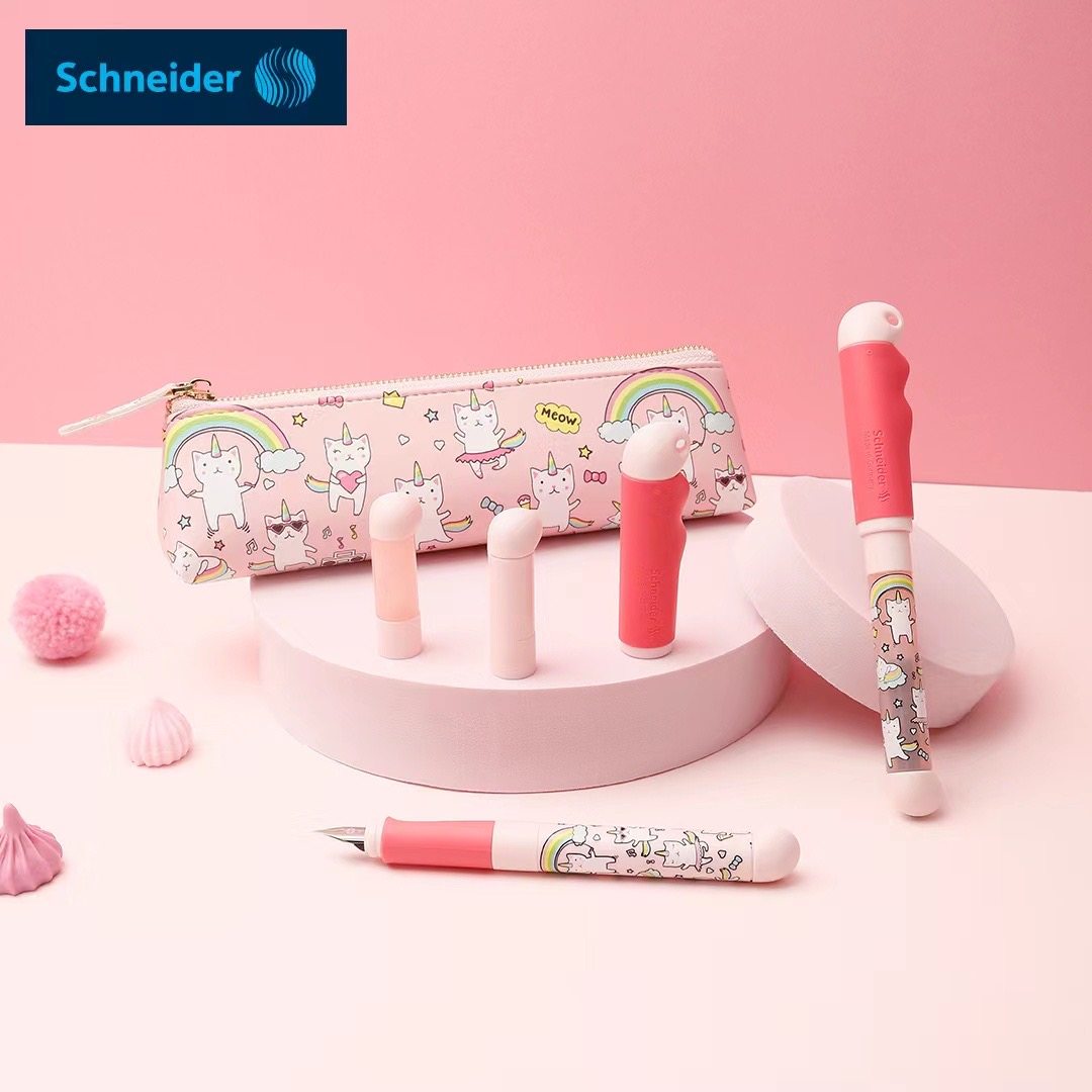 德国原产施耐德熊猫限定学生钢笔Schneider BASE KID成长小学生儿童钢笔长短双笔杆正姿易握可擦钢笔礼盒装,淘宝优惠券,粉丝福利购,淘宝优惠卷