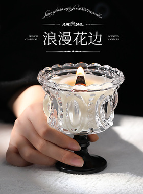 香薰蜡烛生日礼物女生送闺蜜高级法式珍珠小众蜡烛杯伴手礼物礼盒