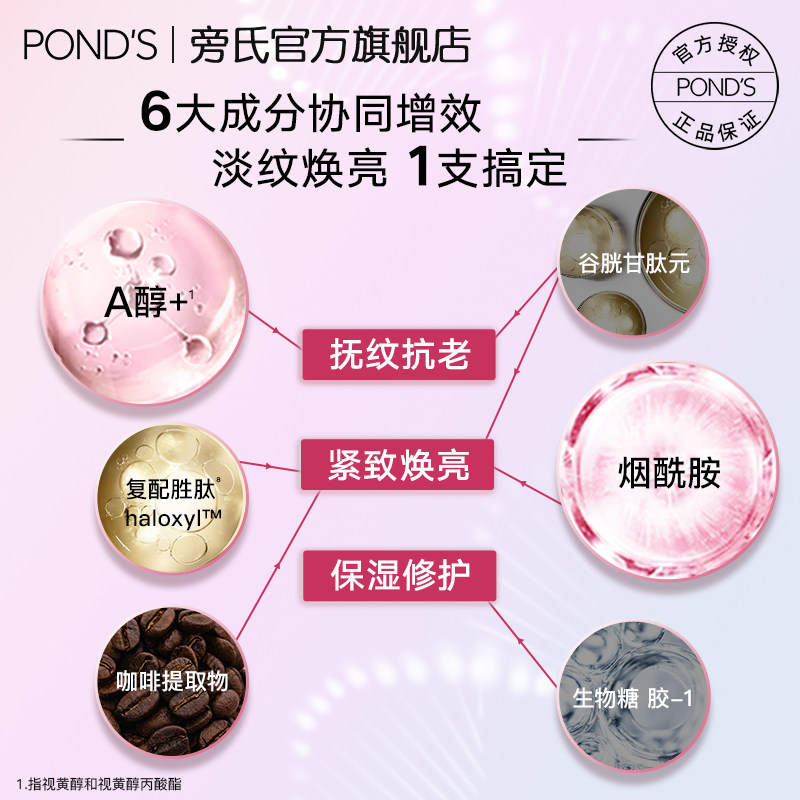 旁氏a醇眼霜紧致滋润不油腻烟酰胺 旁氏眼霜