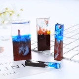 Yaqingge Diy Ebony Broken Stubble Wood Crystal Drops Gel Wood Rings Ring