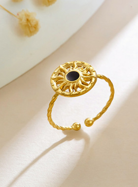 日韩多层不规则细圈开口食指戒指女个性ins简约冷淡风手饰品