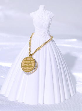 福喜双面项链女夏包K金色轻奢小众简约气质时尚锁骨链ins网红吊坠