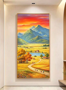 大芬村手绘金山叠翠油画