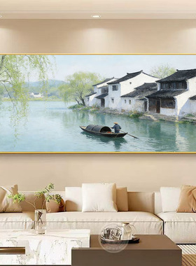 大芬村纯手绘江南水居油画