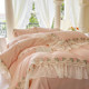 ins French fairy cotton bed four-piece princess style lace quilt cover 100 pure cotton sheets internet celebrity bedding