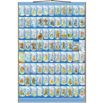 Great tragic spell out of the picture Eight-eighteen crowdBuddhist bodhisattBodhisattBodhisattva painting Buddhas Buddhist shrine scroll hanging painting silk cloth to customize