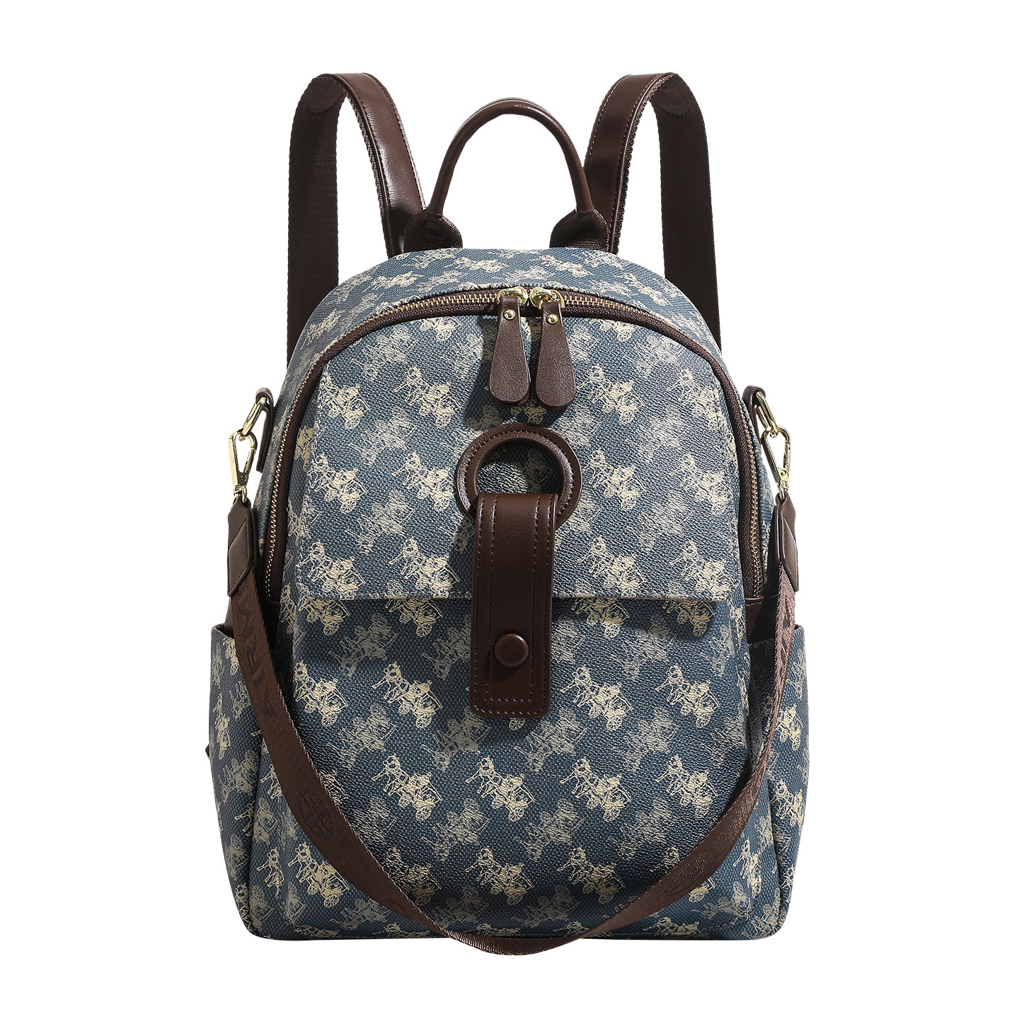 香港品牌旅游双肩包女2026新款时尚轻奢大容量上班通勤可单肩背包,淘宝优惠券,粉丝福利购,淘宝优惠卷