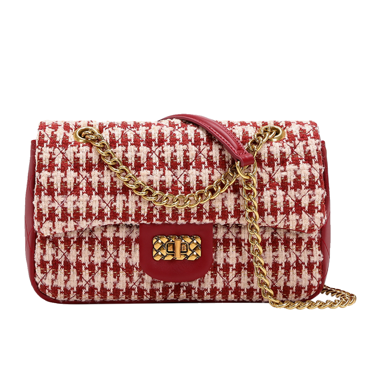 圣米洛小众婚礼红色新娘包包女2026新款结婚百搭链条小方包婚包,淘宝优惠券,粉丝福利购,淘宝优惠卷