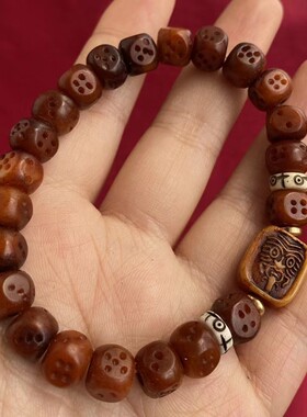 骰子手串牛骨雕骰子手链