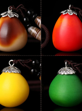 速发释迦菩提佛心果金包玉吊坠手机链佛灯金灯菩提子彩色果扣项链