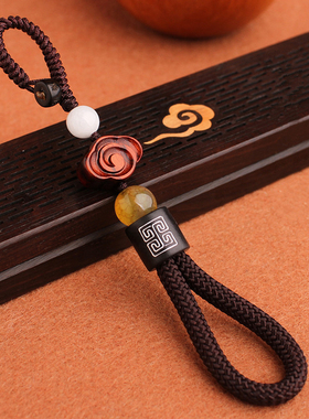 手工编织指环挂件防丢创意吊坠