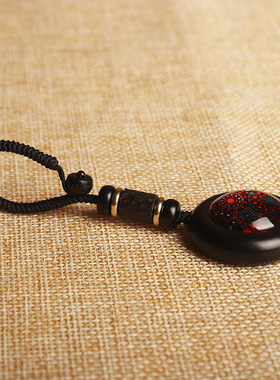 男女黑檀木随身国潮风钥匙扣