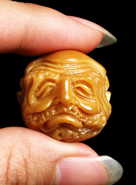 天然原籽达摩手串男士风化菩提根