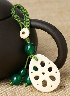 手工汽车钥匙扣编织包包菩提莲花