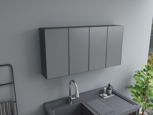 厨房吊柜墙壁柜收纳储物柜挂墙式阳台卧室卫生间挂柜墙柜壁橱定制 - 图0