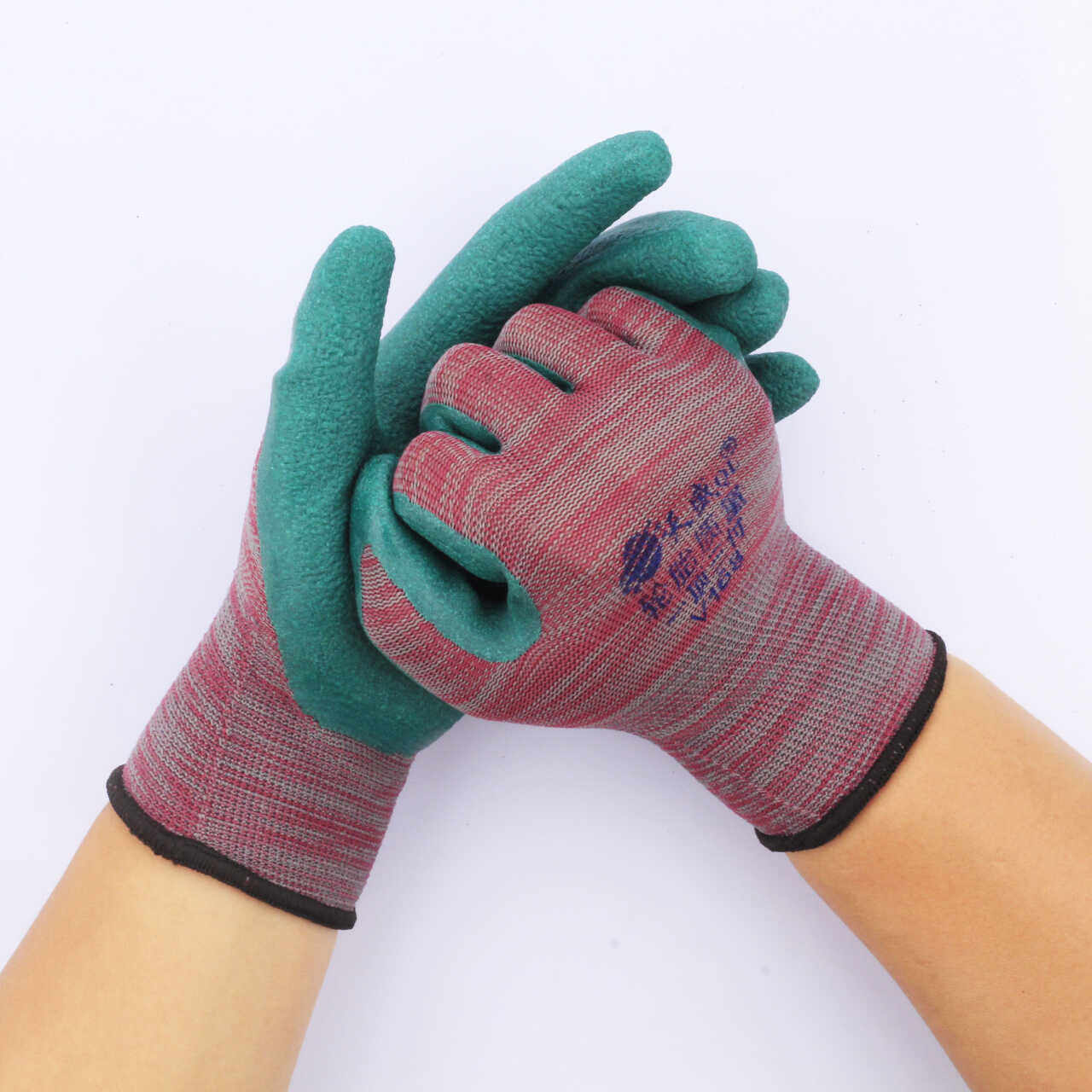 天盛轮胎胶浸胶挂胶皱纹手套男女男女户外建筑作业分指防滑通用,淘宝优惠券,粉丝福利购,淘宝优惠卷