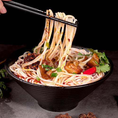 贵州手工米粉牛肉羊粉 桥米线农家大米制作炒粉粗粉条商用 - 图0