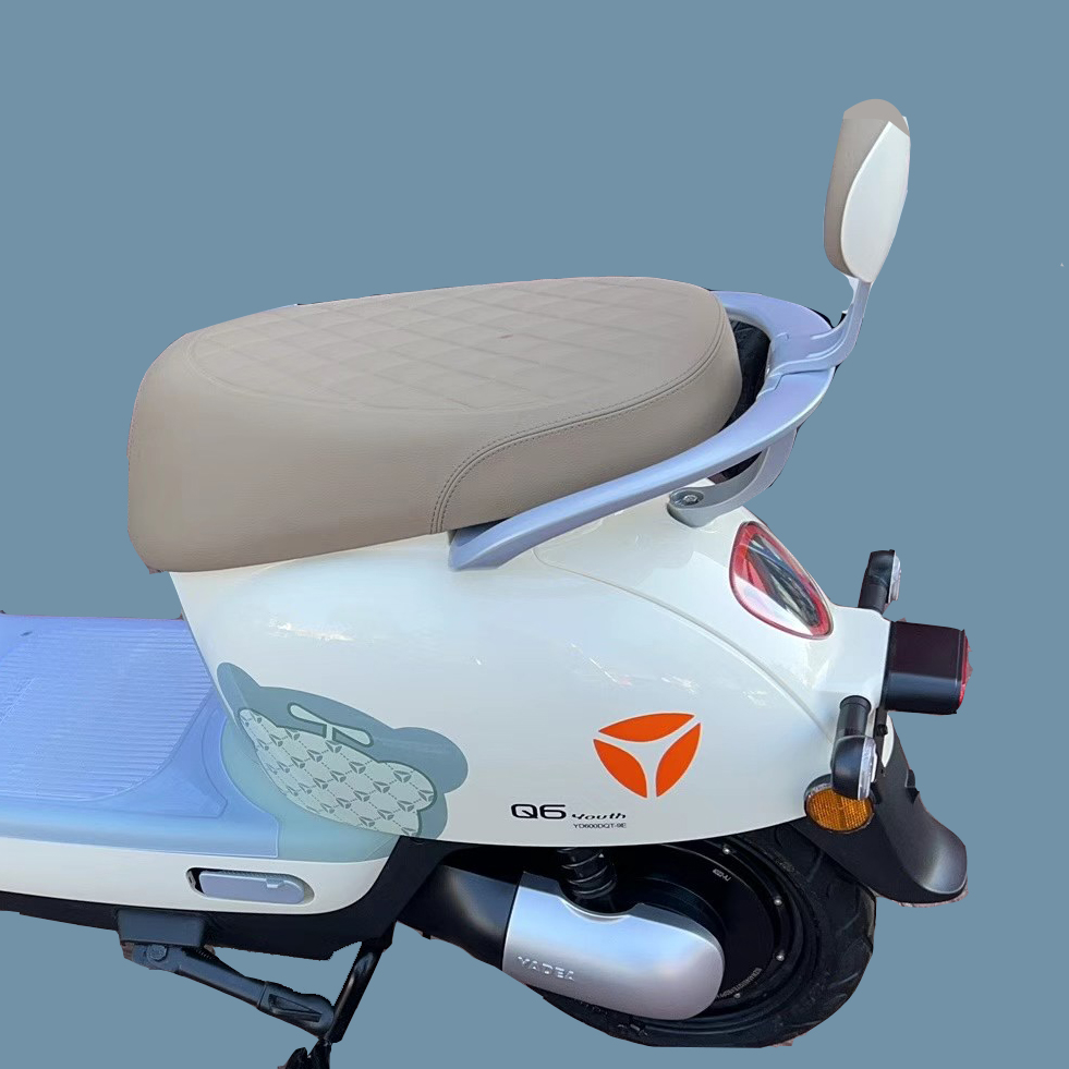 雅迪Q6-M青春版电动车坐垫套Q6S防水皮加厚丹尼皮隔热防晒保护套 - 图2