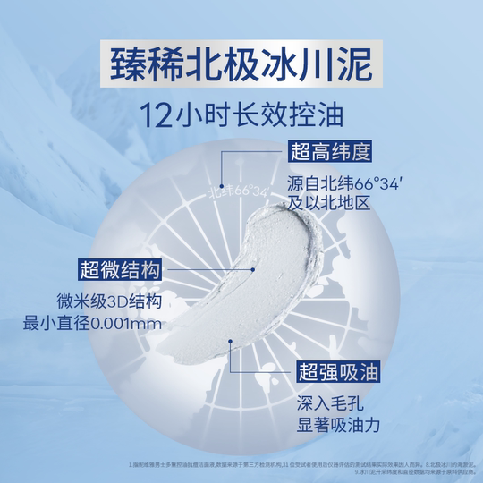 妮维雅男士控油保湿精华露滋润补水清洁官方正品