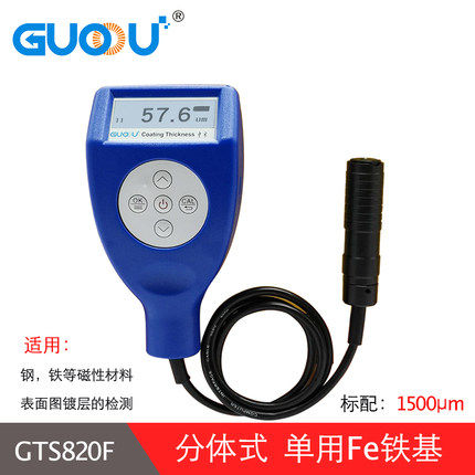 果欧GTS820F漆涂层测厚仪油漆镀锌层检测仪膜厚仪汽车油漆膜仪4代 - 图2