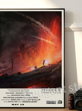 Star Wars Revenge of the Sith Poster Vintage Movie Art Print