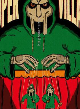 MF Doom Madlib Poster Painting Hip Hop Rap Music Album Star