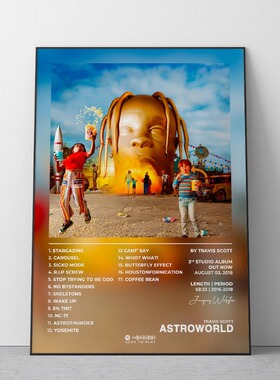 Travis Scott Rodeo Astroworld Music Album Cover Art Poster