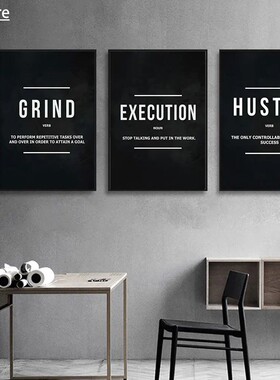 Inspirational Quotes Poster Wall Art Money Never Sleeps