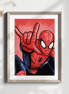 Marvel Avengers Canvas Painting Spider-Man Iron Man Captain